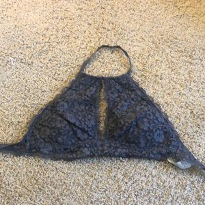 grey lace bralette